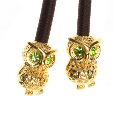 Owl Gold with Crystal Accent