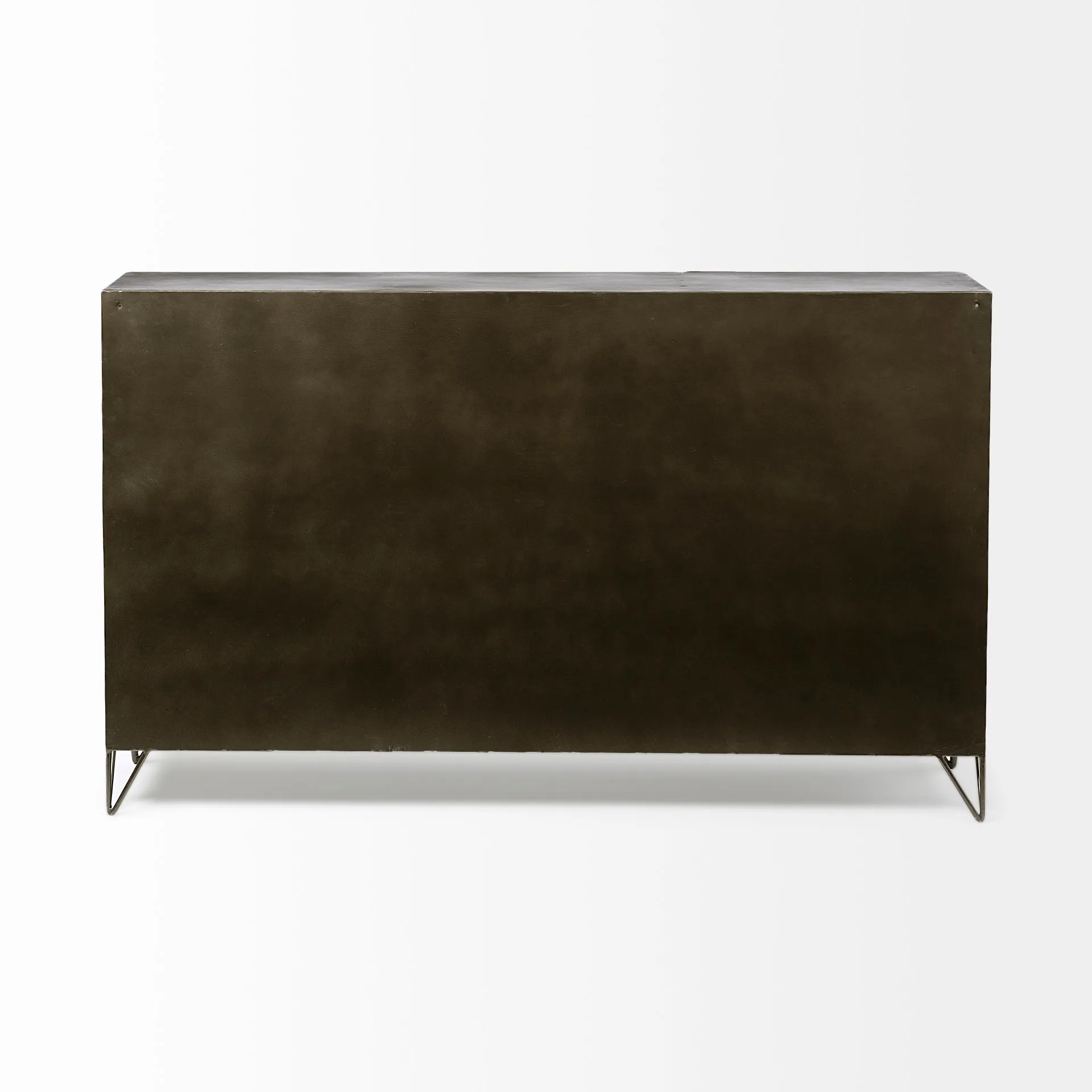 Pandora Horizontal Cabinet Brown Wood | Gray Metal | 66L