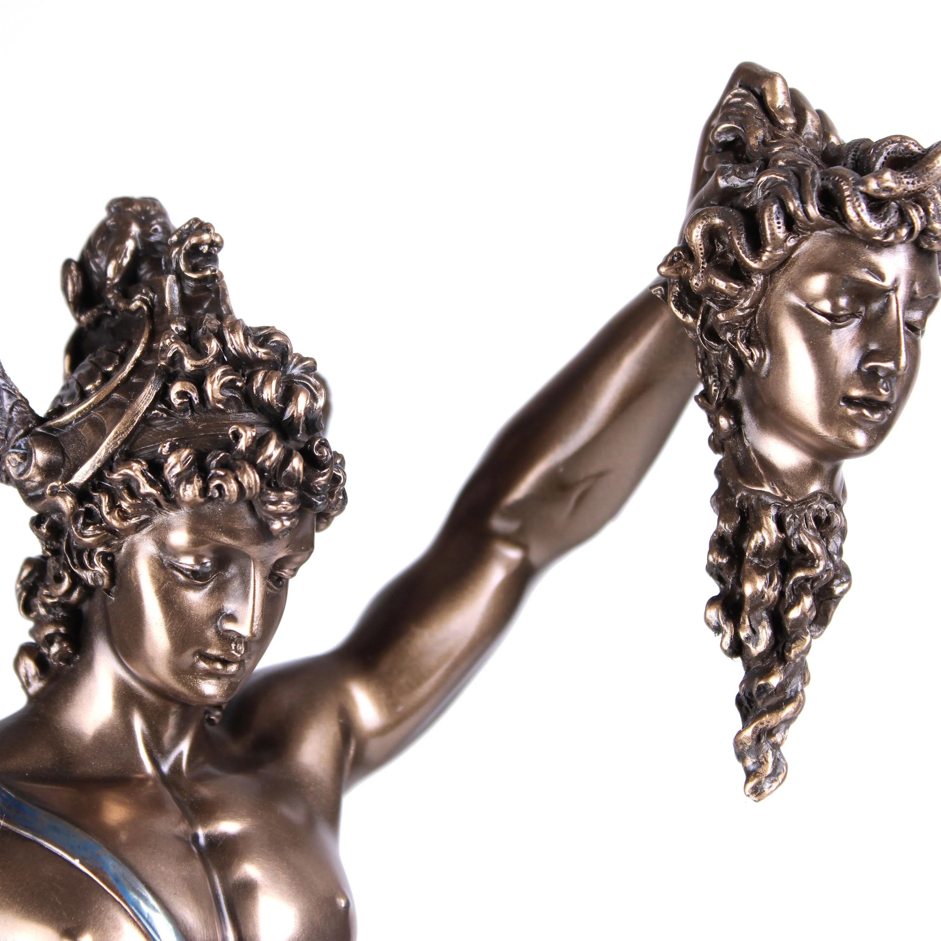 Perseus With Head Of Gorgon Medusa Statue (Cold Cast Bronze Sculpture)