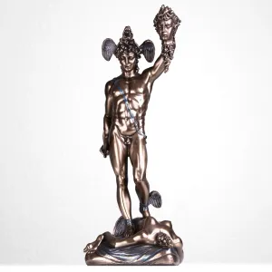 Perseus With Head Of Gorgon Medusa Statue (Cold Cast Bronze Sculpture)