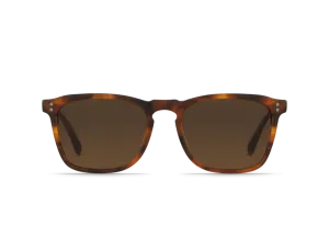 Raen Wiley Mens Square Sunglasses - Matte Rootbeer/Brown