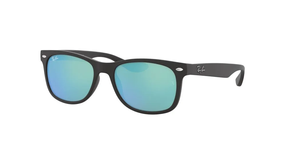 Ray-Ban Junior New Wayfarer Non-Polarized Sunglasses - Matte Black/Blue Flash