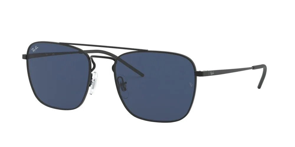 Ray-Ban RB3588 Non-Polarized Sunglasses - Rubber Black/Dark Blue