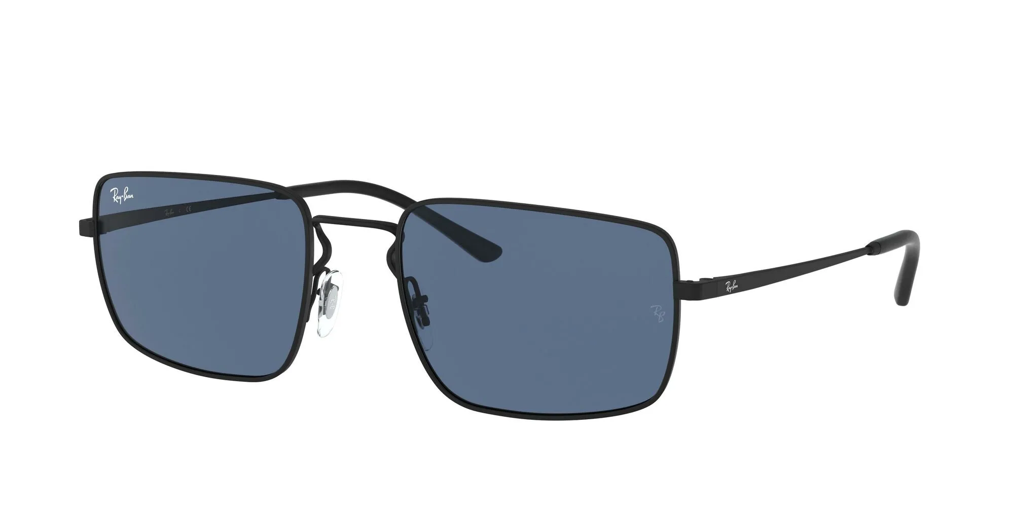 Ray-Ban RB3669 Rubber Non-Polarized Sunglasses - Black/Dark Blue