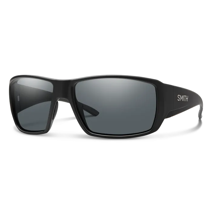 Smith Guide's Choice Matte Black Frame - ChromaPop Glass Polarized Gray Lens - Polarized Sunglasses