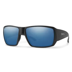 Smith Guide's Choice S Matte Black Frame - ChromaPop Polarized Blue Mirror Lens - Polarized Sunglasses