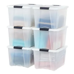 Stack & Pull™ Storage Box - 40 QT 6 Pack