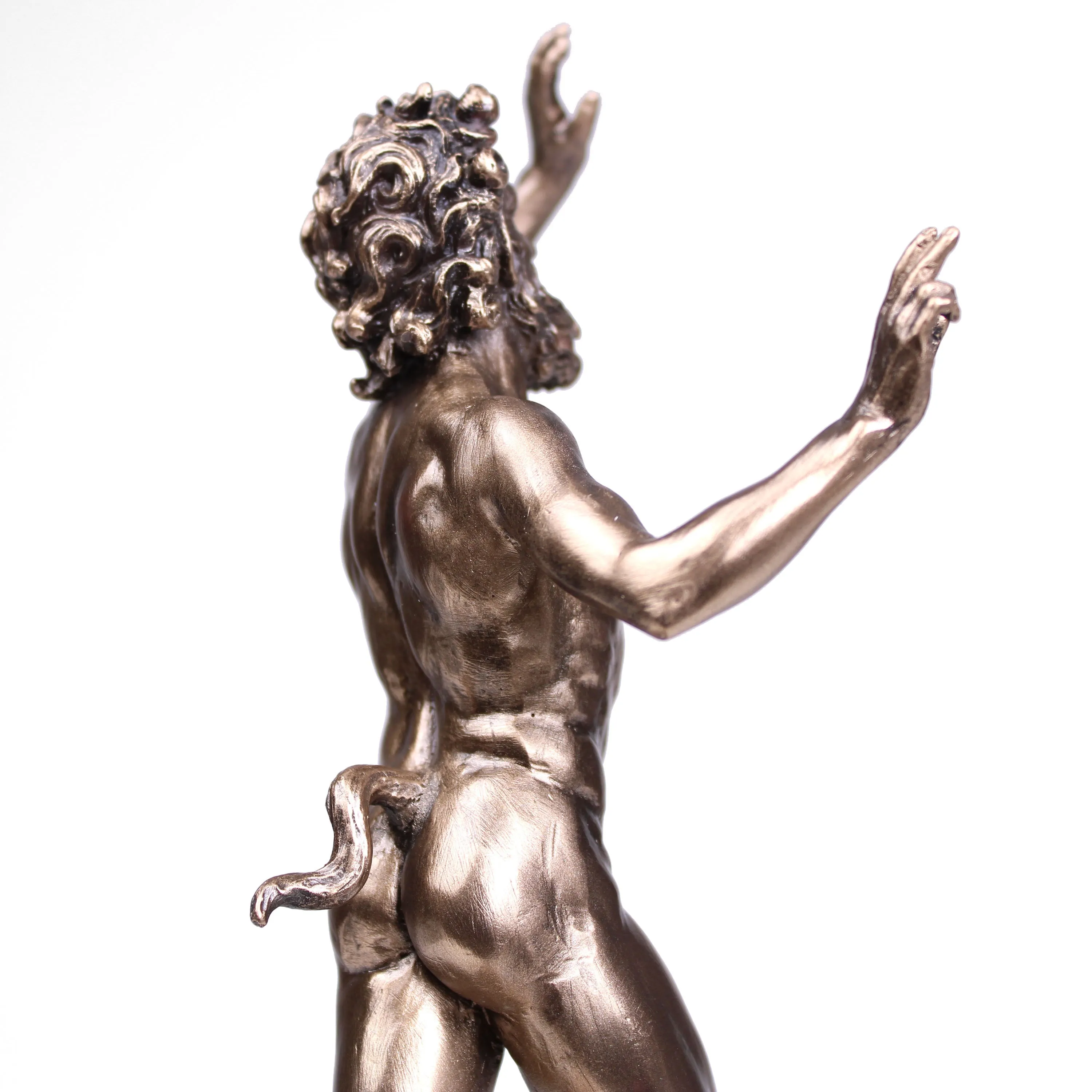 The Dancing Faun of Pompeii Statue (Cold Cast Bronze Sculpture)