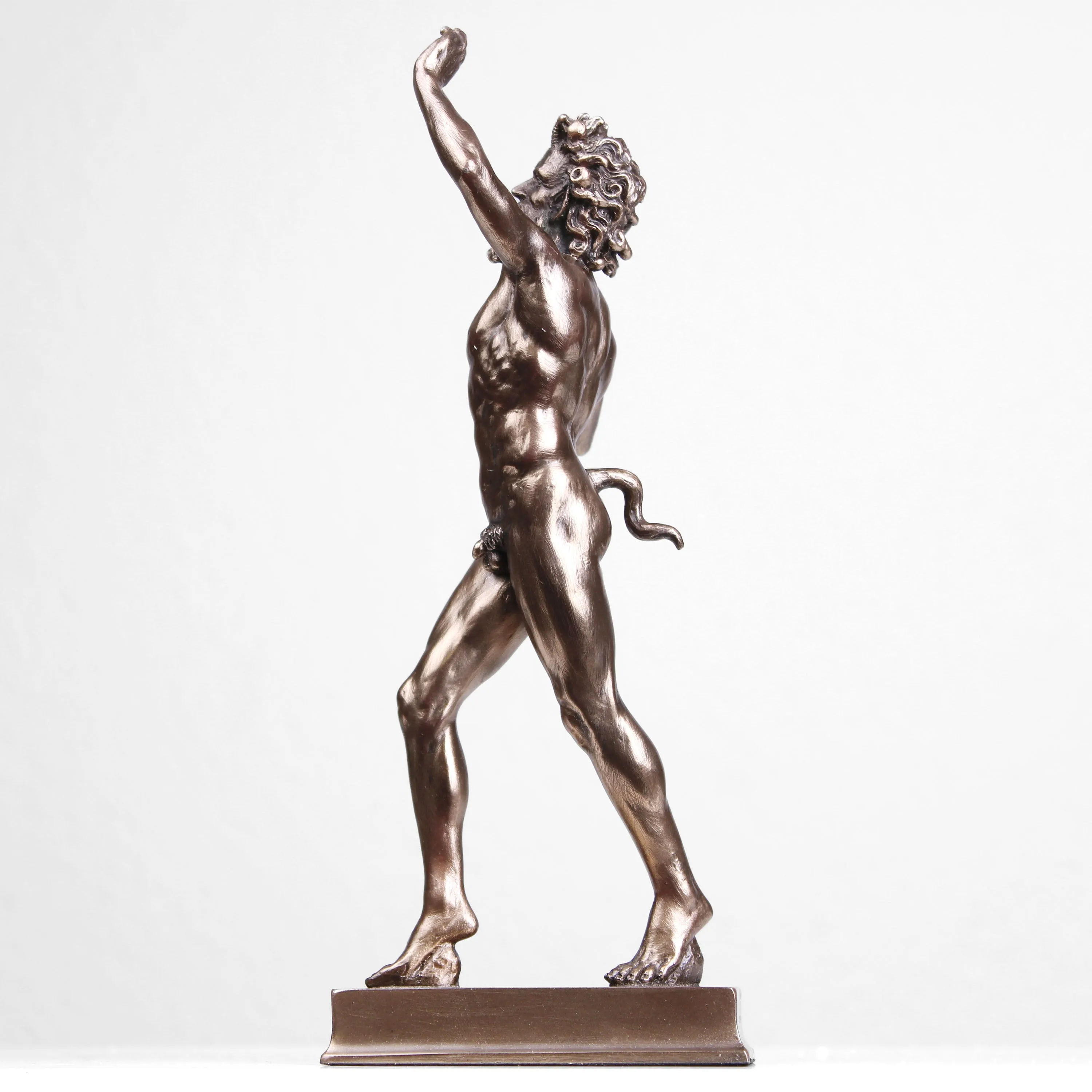 The Dancing Faun of Pompeii Statue (Cold Cast Bronze Sculpture)