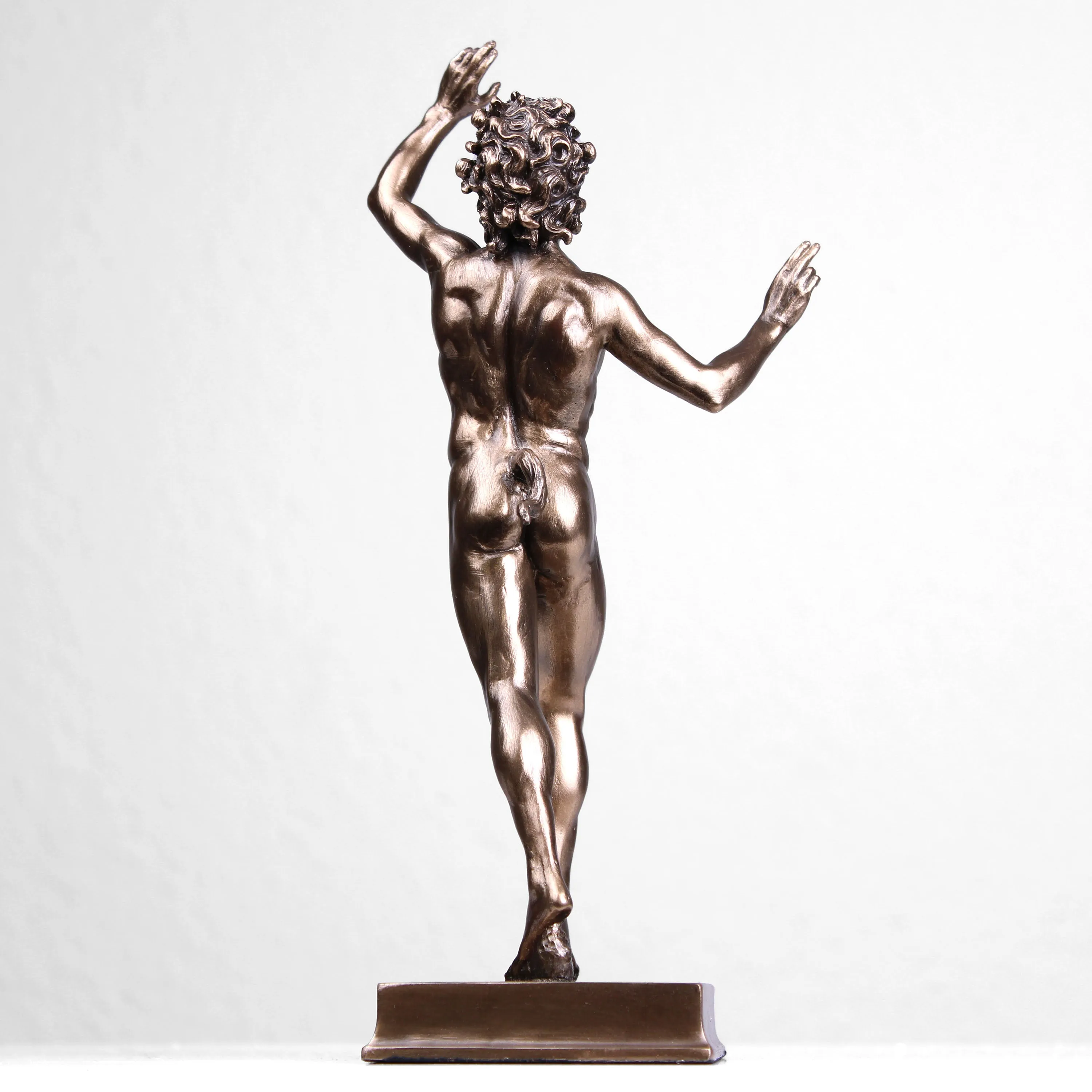 The Dancing Faun of Pompeii Statue (Cold Cast Bronze Sculpture)