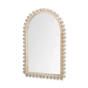 Torquay Wall Mirror Natural Wood | Arch