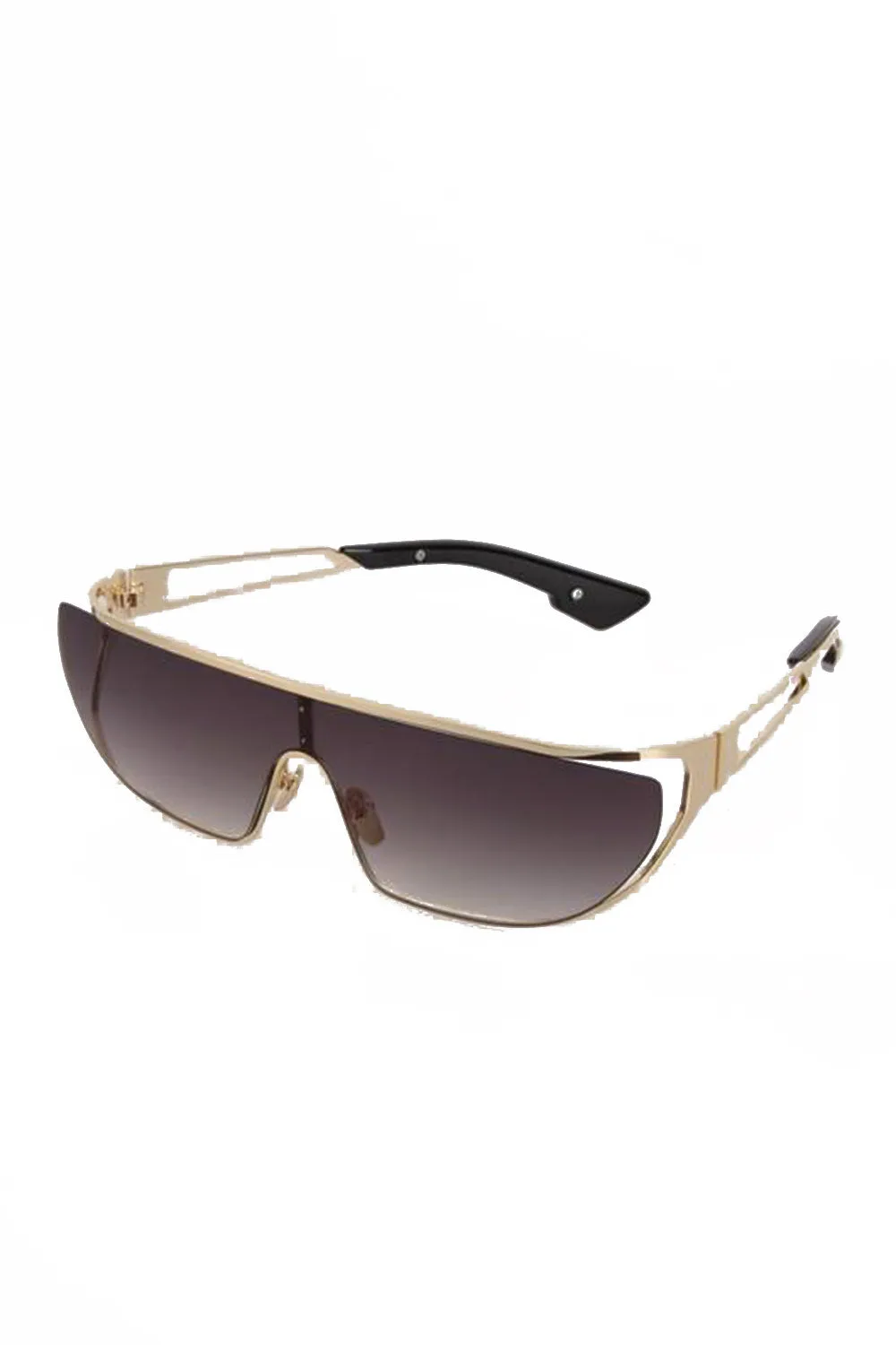 Visor Sunglasses with Metal Frame